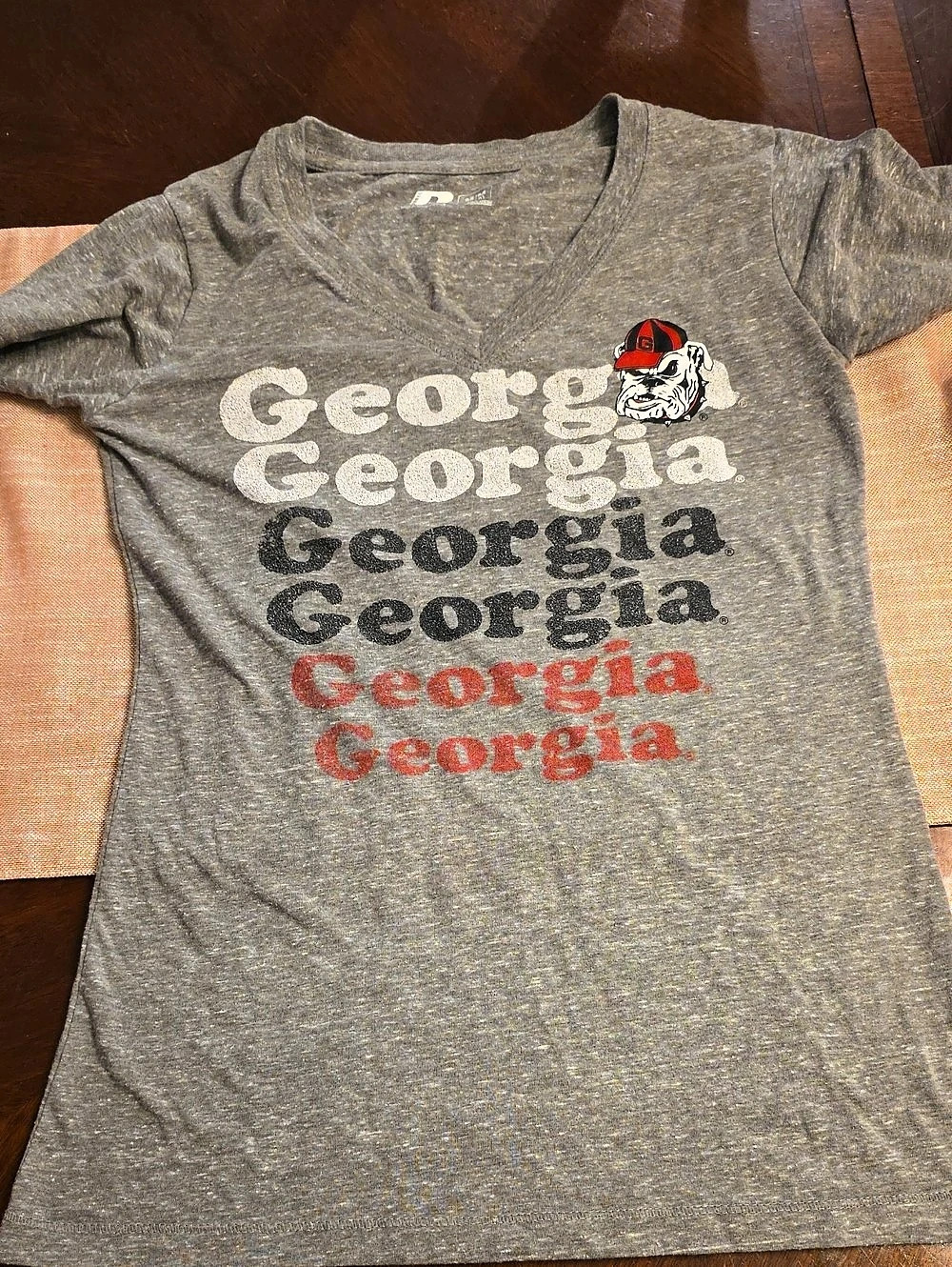 Georgia Bulldogs Russell Athletic Georgia Graphic Tee Size Medium